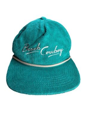 Beach Cowboy Teal Corduroy SnapBack Hat Brian Kelley Music